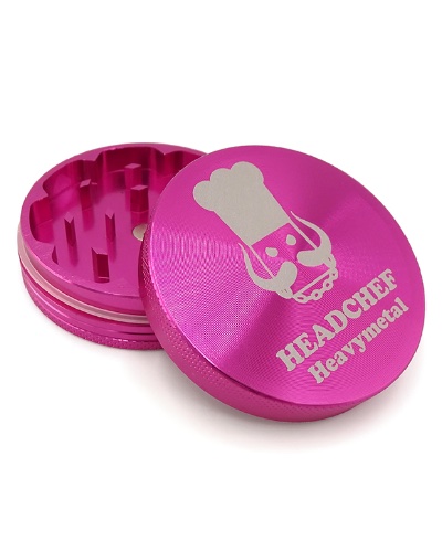 Headchef Heavy Metal 2 Piece Grinder - Pink