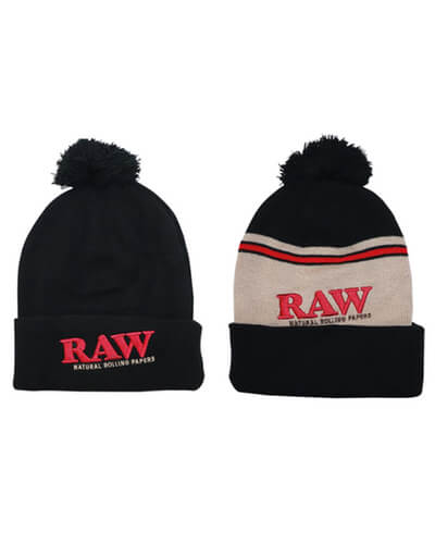 RAW Pom Pom Beanie image 1