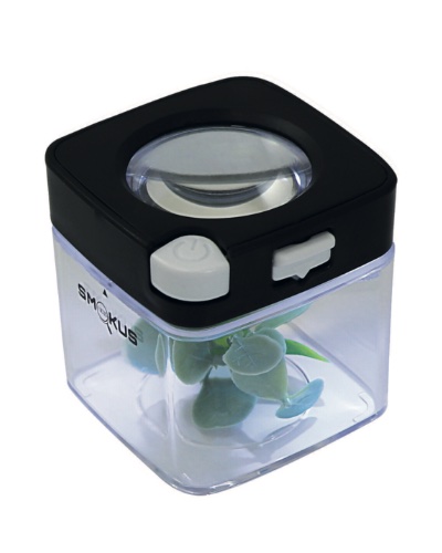 Eclipse Jar by Smokus Focus - Stash Jar with LED Magnification