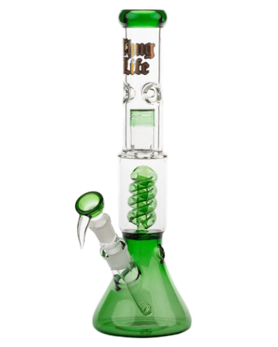 Thug Life Bouncer Green Glass Bong image 1