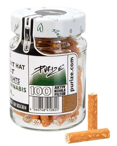 Purize - Activated Charcoal Filters - Xtra Slim 6mm Jar x 100 image 5