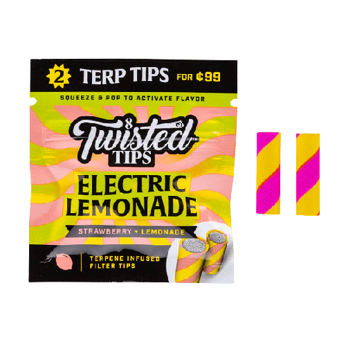 Twisted Tips Terpene Infused Filters Electric Lemonade
