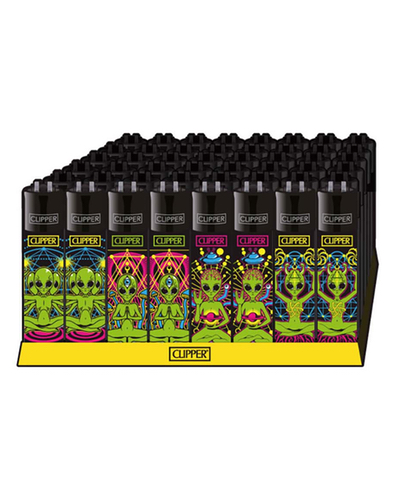 Trippy Alien Clipper Lighter